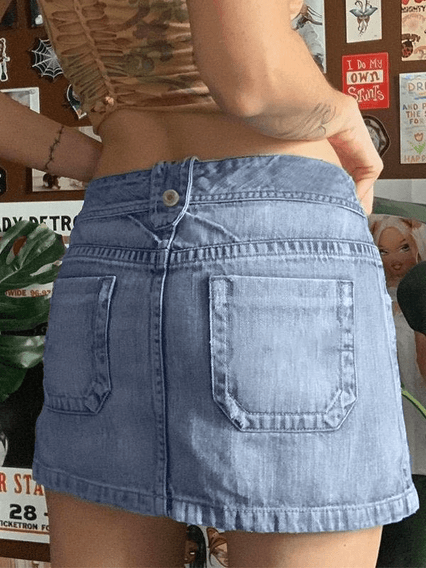 Minijupe en jean Vintage Y2K