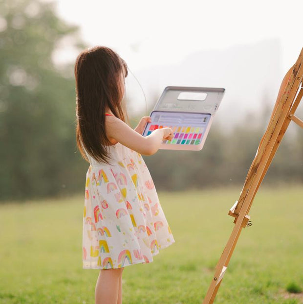 Watercolor Rainbow Dress