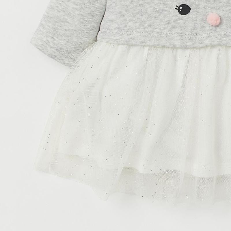 Winking Elk Sweatshirt Tulle Dress - MomyMall