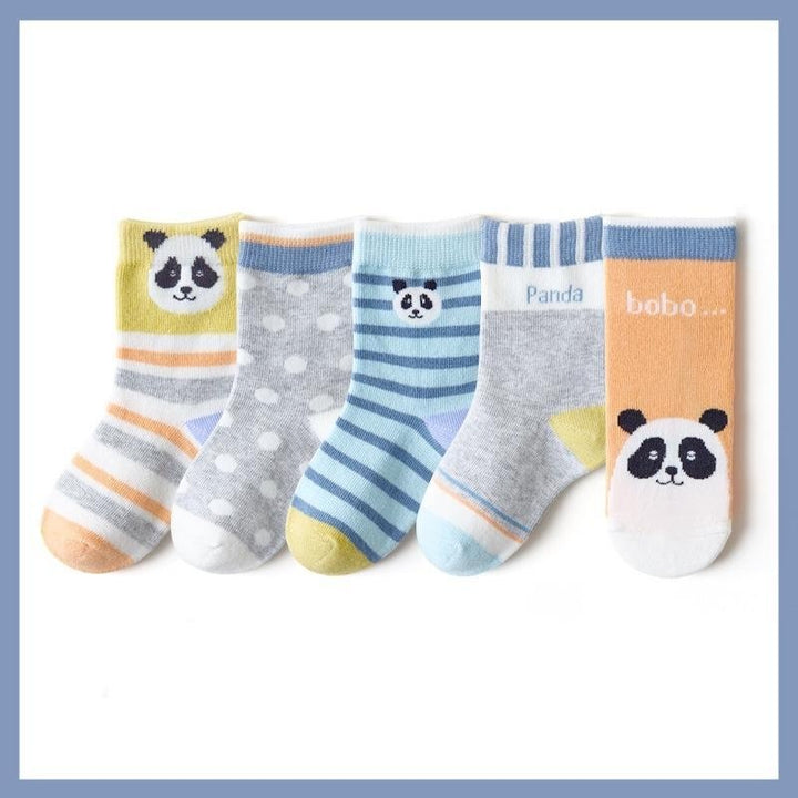 Animal Zoo Socks [Set of 5] - MomyMall 1-3 Years / Panda
