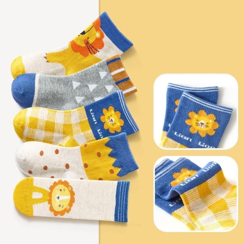 Animal Zoo Socks [Set of 5] - MomyMall