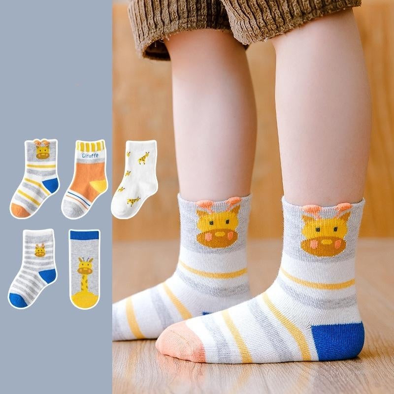 Animal Zoo Socks [Set of 5] - MomyMall