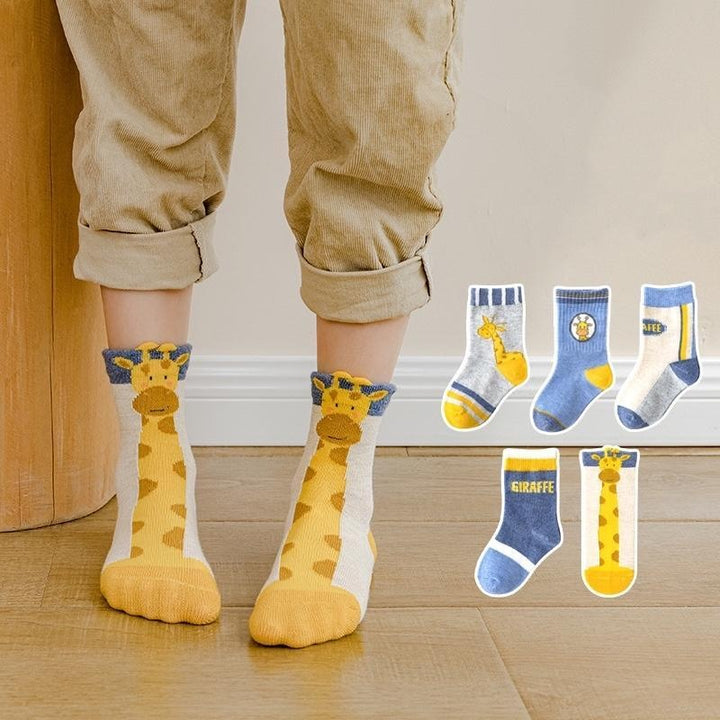 Animal Zoo Socks [Set of 5] - MomyMall