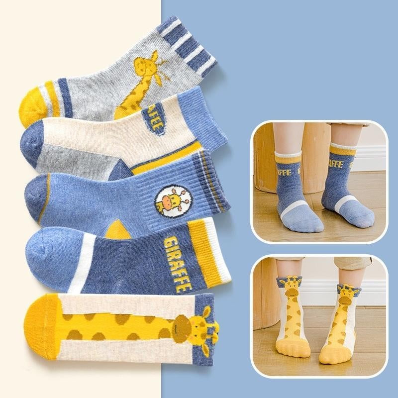 Animal Zoo Socks [Set of 5] - MomyMall