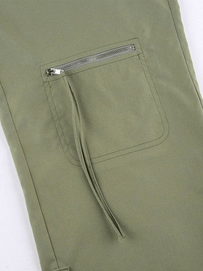 Y2K Baggy Parachute Cargo Pants - MomyMall