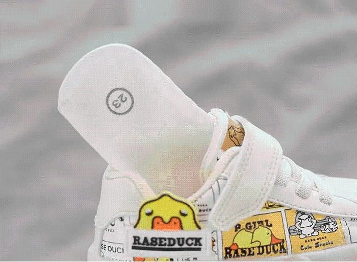 Yellow Duck Cartoon Sneaker Shoes