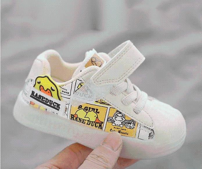 Yellow Duck Cartoon Sneaker Shoes