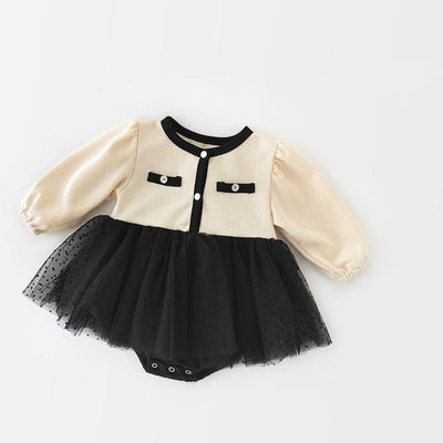 Yona Ruffle Tulle Skirt Romper - MomyMall 3-6 Months