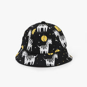 Cartoon Zebra Baby Bucket Hat - MomyMall Black